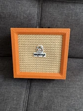 Orange Amps Crush Mini 3W Analogue Combo Amp No Battery Cover To Cord
