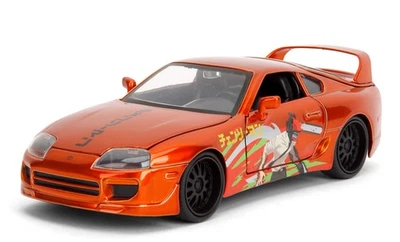 JADA TOYS, Orangener Toyota Supra (1995) mit Chainsaw Man Figur, 1/24, JAD35181 - Bild 1 von 4
