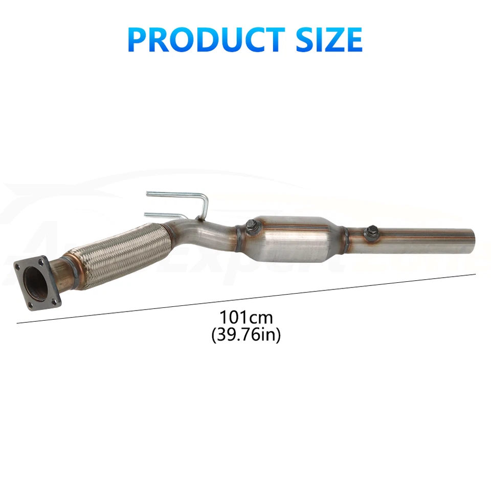 Catalytic Converter & Flex Pipe For Volkswagen Jetta 2.5L 2005-2014 Golf 2010-14 Foto 3 de 4