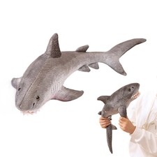 Shark Plush Toy 60cm Giant Cartoon Simulation Shark Stuffed Marine Animal Doll