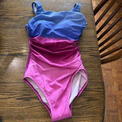 NWT MIRACLESUIT  x Talbots Regatta One Piece Ombre Tie Dye Swimsuit Size 6
