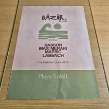 BAZAR 2025 @ PLAYA SOLEIL IBIZA - IBIZA CLUB POSTERS - DJ HOUSE MUSIC