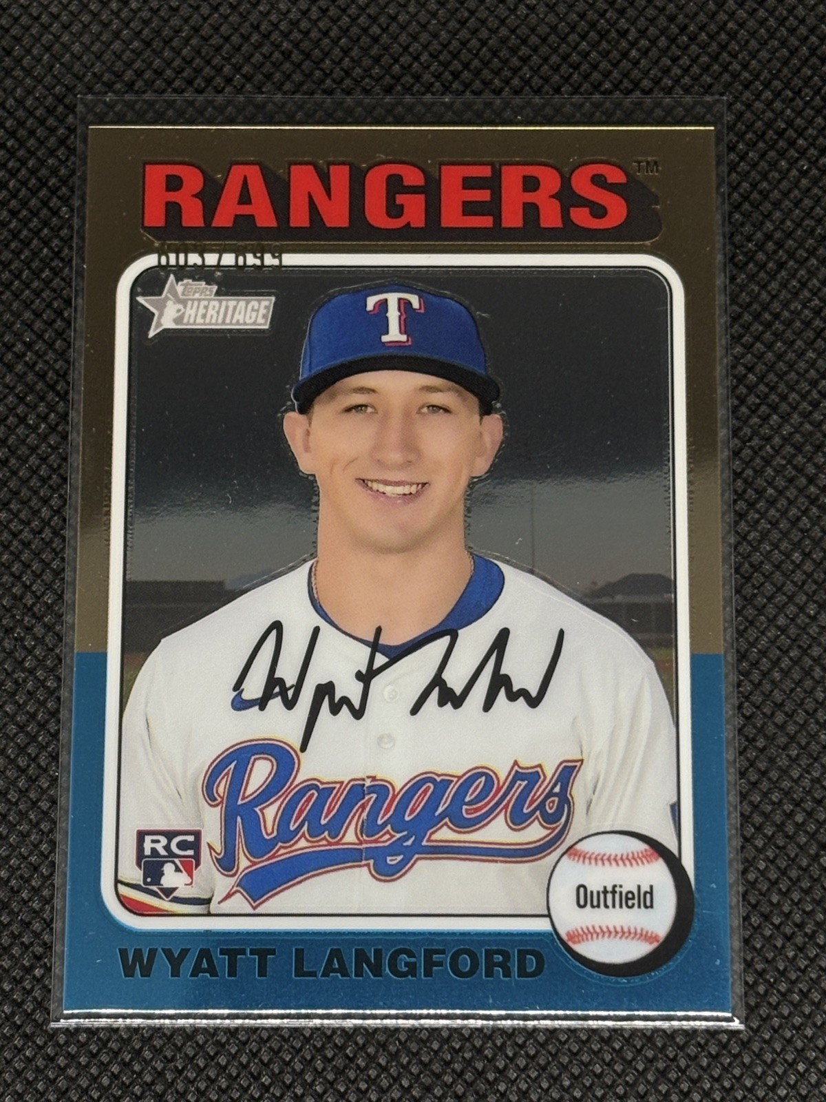 2024 Topps Heritage High Number - Rookies Wyatt Langford #581 Chrome /699 (RC)