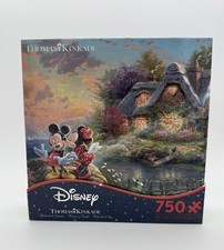 NIB NEW Disney Thomas Kinkade MICKEY MINNIE SWEETHEART COVE 750 Pieces Puzzle