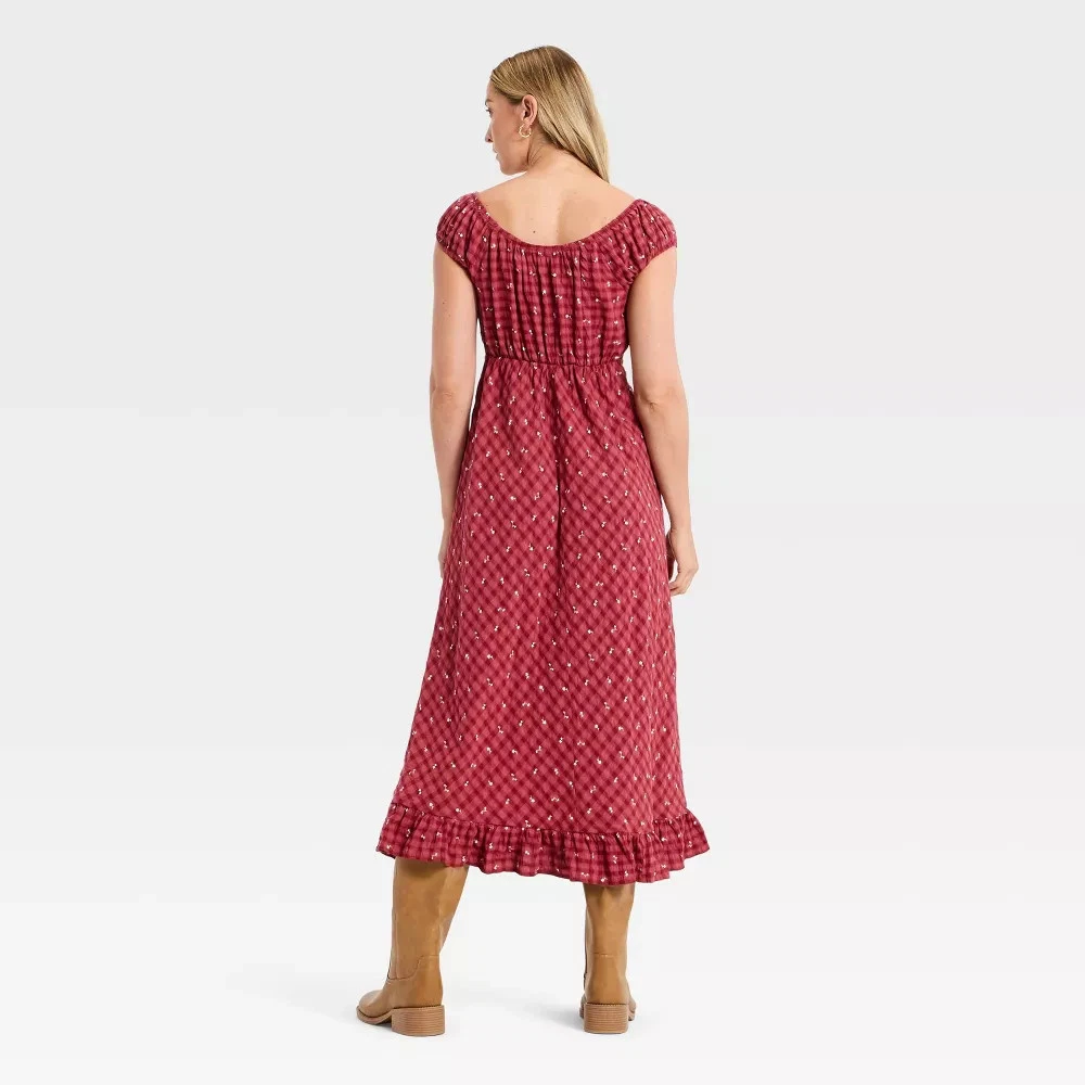 open lace back dress Yvette Corset Midi Dress
