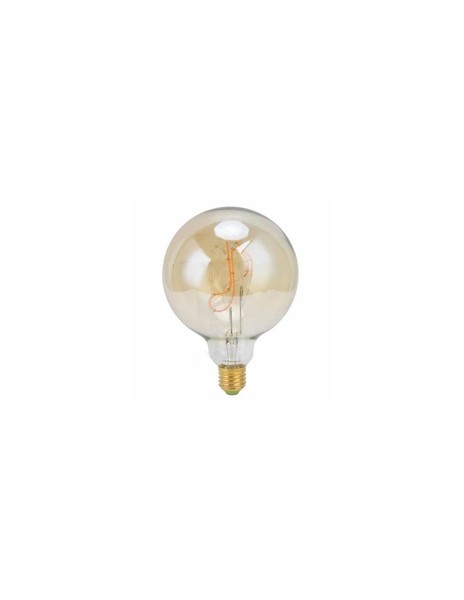 LED Fadenlampe Globo E27 2,5W 2000K 120LM Ø125MM H165MM Bernstein Glassli-image
