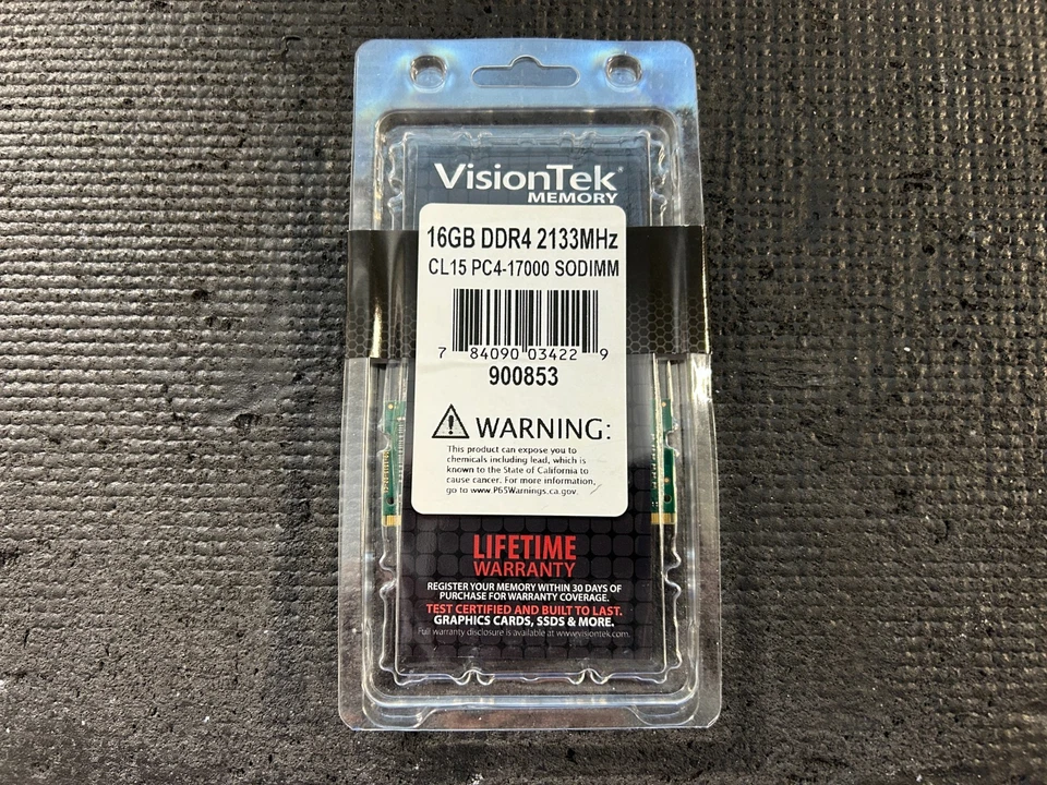 VisionTek 1 x 16GB PC4-17000 DDR4 2133MHz 260-pin SODIMM Memory Module 900853 - Image 3 of 4