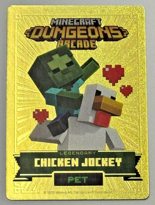 Chicken Jockey Minecraft Dungeons Arcade Series 5 #144/144 Legendary