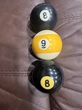 Vintage Billiard Balls Pool Table Accessories Lot Of 3