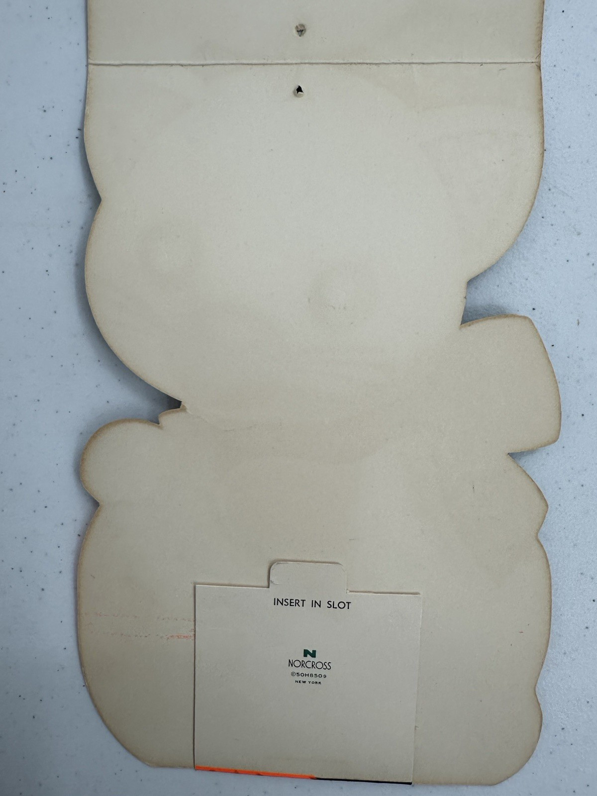 Norcross Happy Halloween Flocked Inky Black Cat Eyes Of Green Stand Up Card