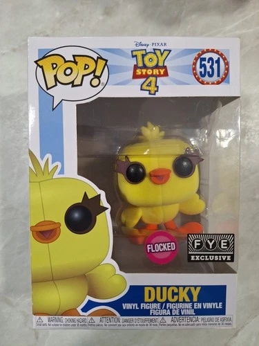 Funko Pop Disney Pixar Ducky #531 Toy Story Flocked FYE Exclusive