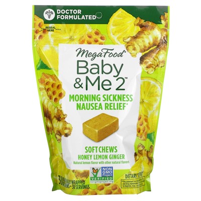 Baby & Me2, Morning Sickness Nausea Relief, Honey Lemon Ginger, 30 Individually