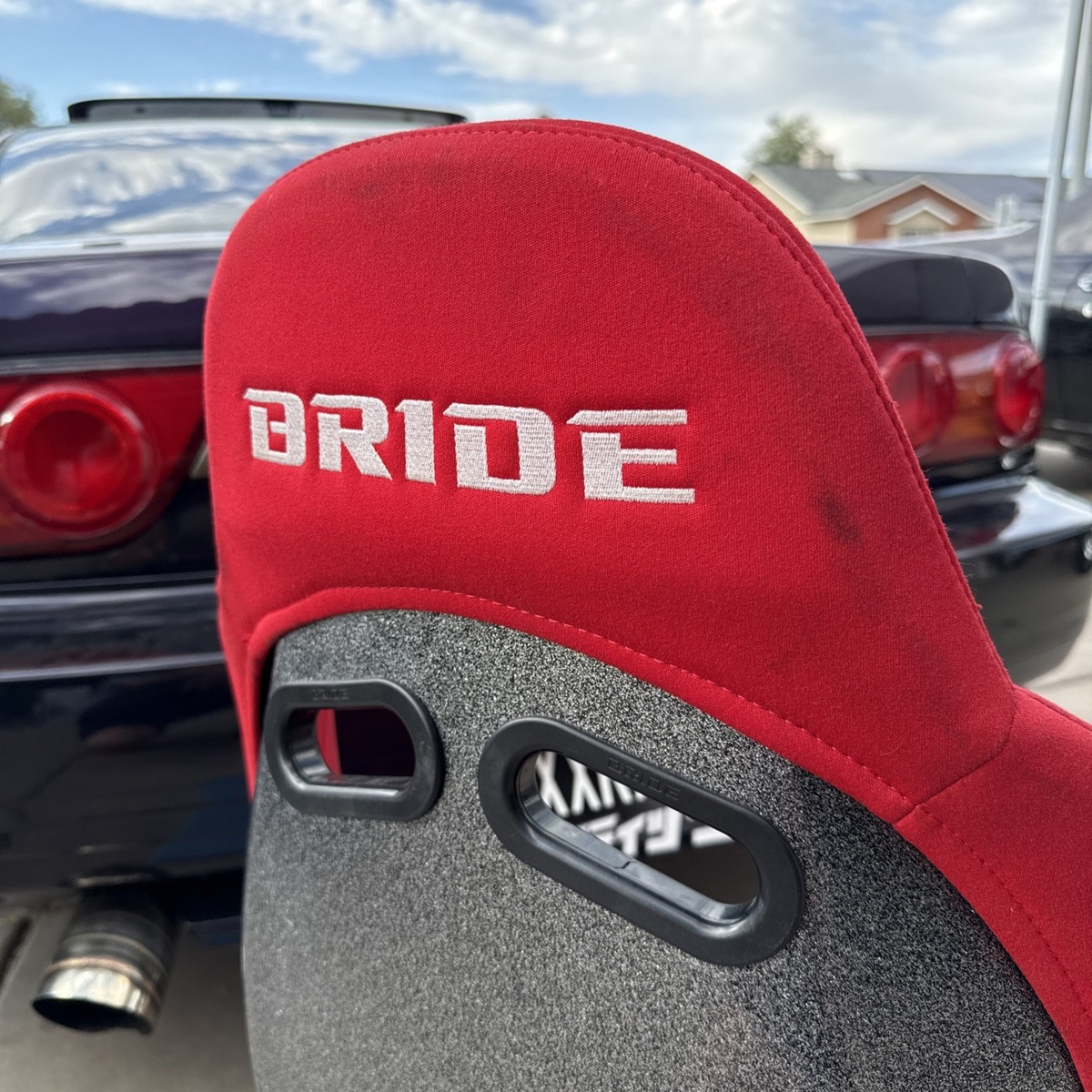BRIDE ZETA 3 III BUCKET AUTHENTIC GENUINE ORIGINAL JDM RED GLITTER