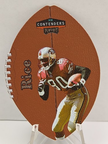 Jerry Rice #81 1998 Playoff Contenders Leather card
