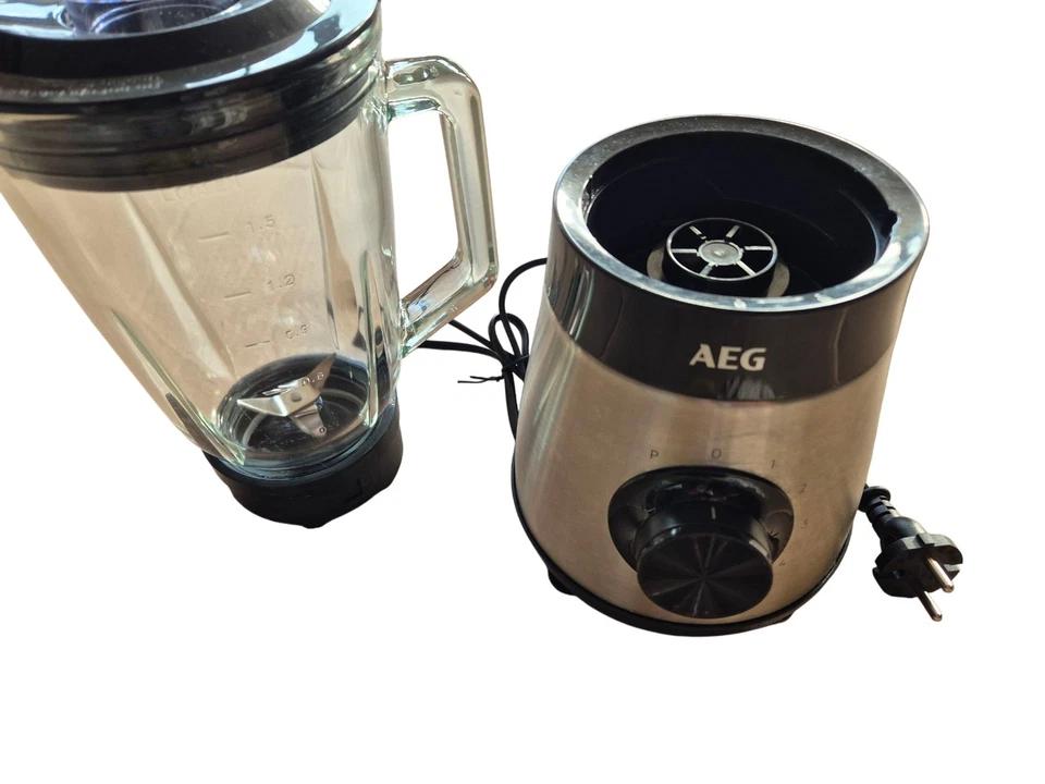 AEG TB4-1-6ST Frullatore Blender 1,5 L in Vetro • 5 Velocità + Pulse • Usato  - Imagen 3 de 4