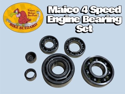 MAICO 4 Speed Square Barrel or Radial Engine Ball & Needle Bearing SET of 6 NEW!