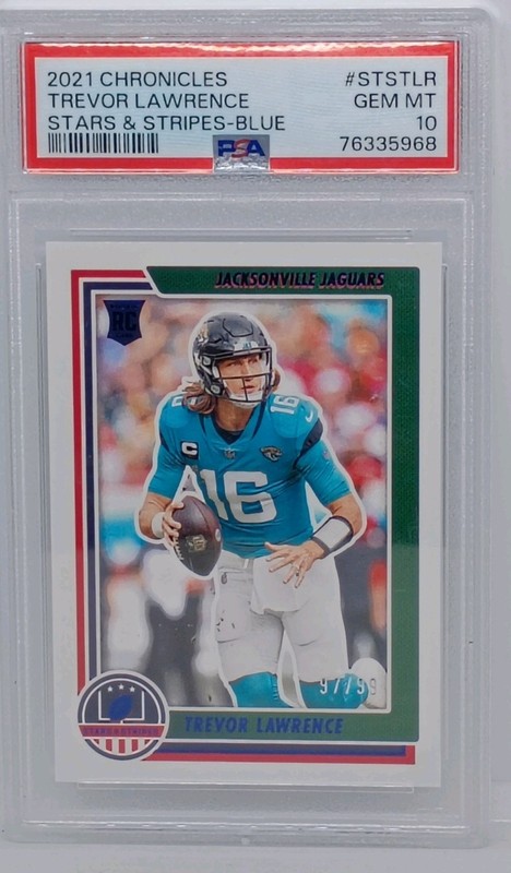 PSA 10 2021  /99 Chronicles - Stars & Stripes Trevor Lawrence #STS-TLR (RC)
