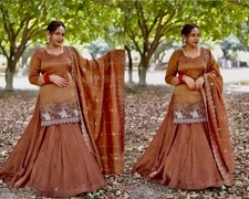 LEHENGA CHOLI INDIAN BOLLYWOOD WEDDING PARTY PAKISTANI WEAR READYMADE