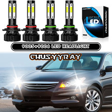 LED Headlight High Low Beam Bulbs For Chevy K1500 Silverado Cab Pickup 1990-1998