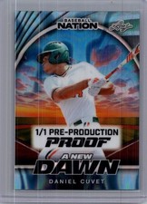 Daniel Cuvet 2025 Leaf Baseball Nation 1/1 Pre Production Proof