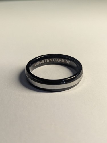 Wolframcarbid großer Bandring | Größe Z+5 1/2