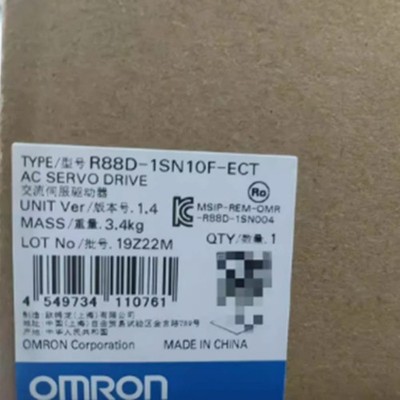 R88D-1SN10F-ECT NEW OMRON R88D1SN10FECT Servo Drive