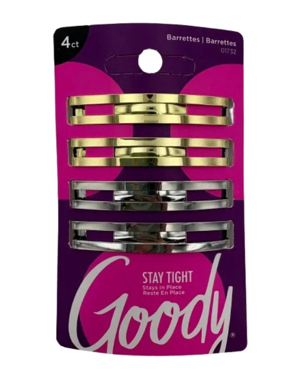 Vintage Goody Stay Tight Metal Barrettes‎ 2.5\