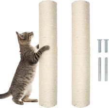 15" Cat Scratching Replacement Posts Natural Sisal Scratcher Post for Cats Cube