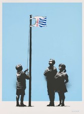 Banksy Tesco Bag Flag Kids - A3 Print Poster