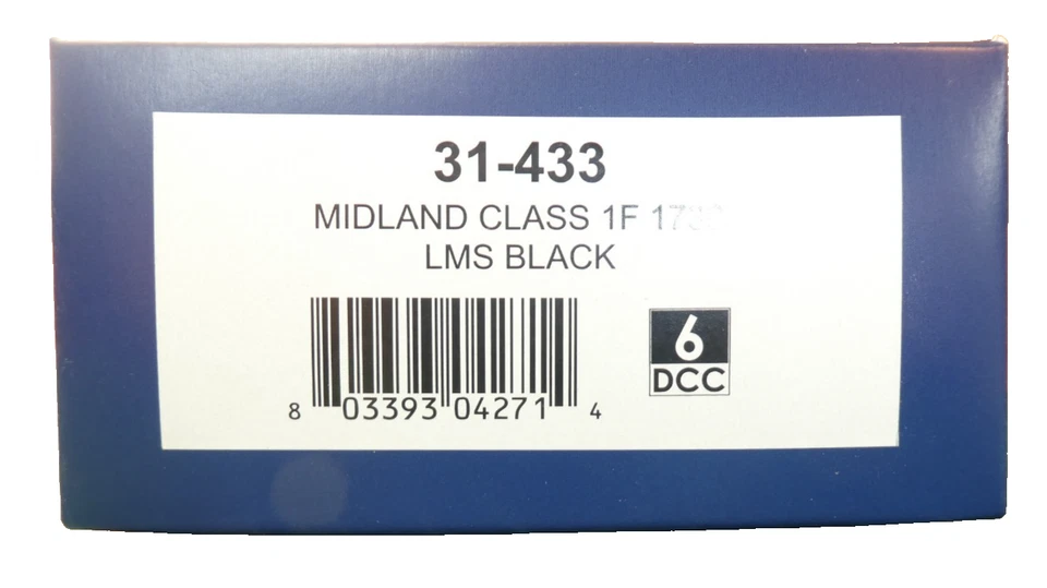 Bachmann 31-430 Midland Class 1F 1729 LMS Black DCC Fitted Excellent model & box - Image 2 of 4