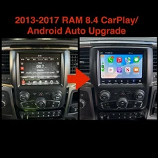 2013-2017 RAM 8.4 Uconnect UAQ CarPlay Android Auto Radio Upgrade Kit 4C NAV