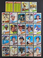 1980 Topps Baseball Set Break 24 Cards Ozzie Smith Eddie Murray