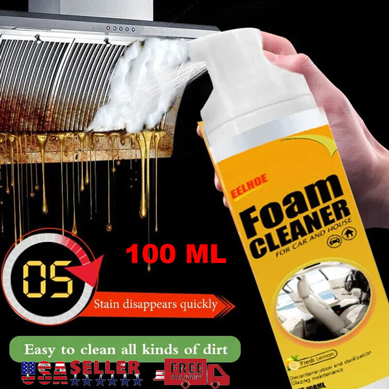 30/60/100ML Multi-Purpose Foam Cleaner Spray Leather Cleaning Auto Home  Surfaces Foam Cleaners for Car Wash Maintenance - AliExpress