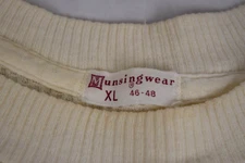 Vintage Thermal shirt Munsingwear Size S/M 60s Ivory Soft Inner Waffle Weave