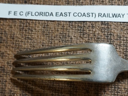 F E C Florida East Hotel Coast Company TISCHGABEL (griechisch) INTERNATION'L silber - Bild 11 von 12