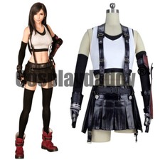 Final Fantasy VII FF7 Remake Tifa Lockhart Battle Outfit Cosplay Costume S002