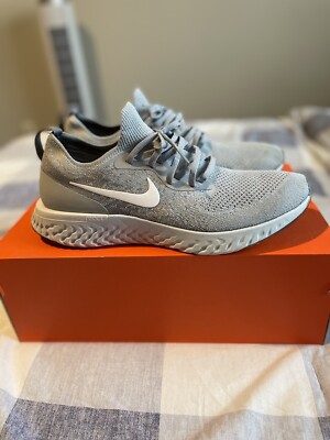 Size 13 Nike Epic React Flyknit Wolf Grey 2018 AQ0067-002