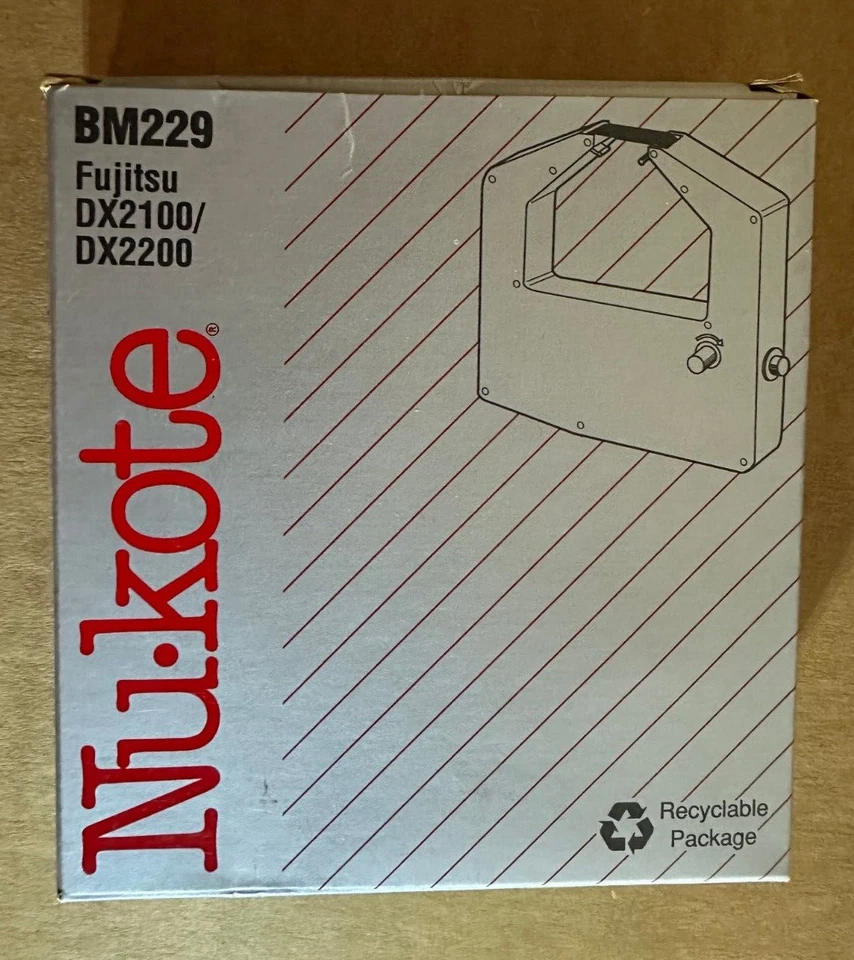 LOT: Nu-Kote BM229 & BM294 Black Matrix Inked Nylon Ribbon for Fujitsu & Brother - Image 2 of 3