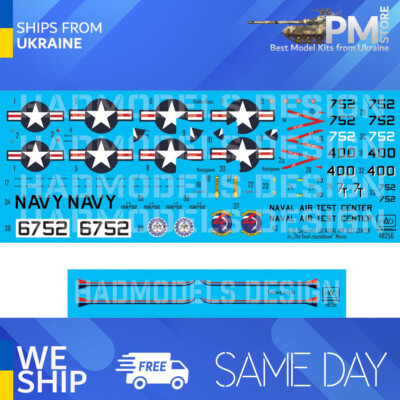 HAD models 48256 1/48 Decal A-7E US NAVAL Air Test Center The final Countdown