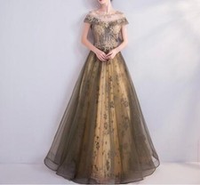 Women's Party Evening Dress Stage Catwalks Show compere Wedding Long Skirt New