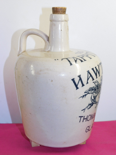 ANTIQUE WHISKEY JUG "THE TAPPIT HEN " HAWTHORN DEW THOM & CAMERON GLASGOW 1880's - Picture 5 of 5