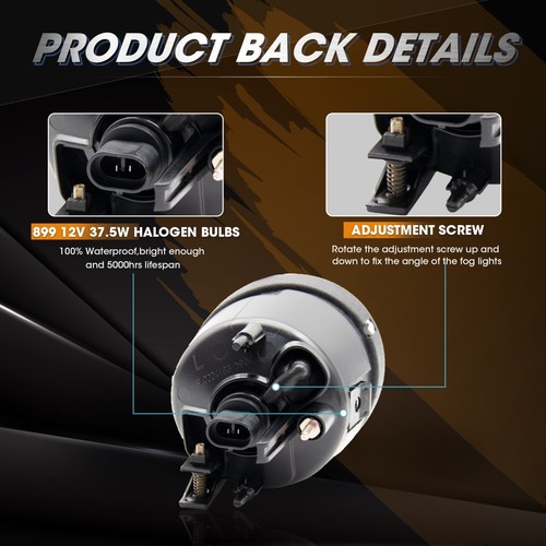 1 par de luces antiniebla para Nissan Armada 2005-2007 2004-2014 Nissan Titan lámpara de parachoques - Imagen 4 de 7