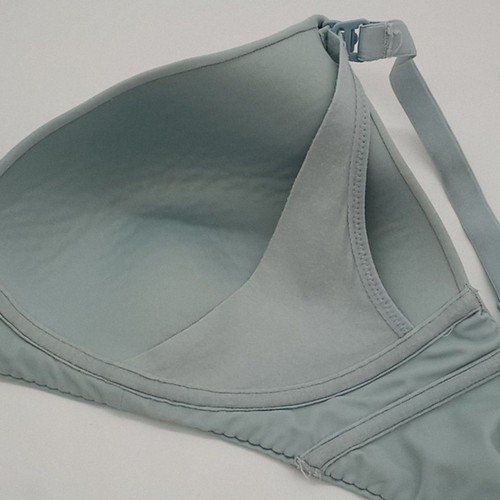 Motherhood Maternity Nursing Bra Womens 38D Intimates Wireless Bra Light Blue - Picture 6 of 8