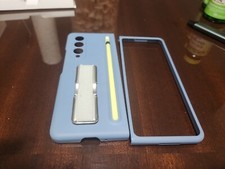 For Samsung Galaxy Z Fold 4 Rugged Shockproof Hard PC Case with Pen