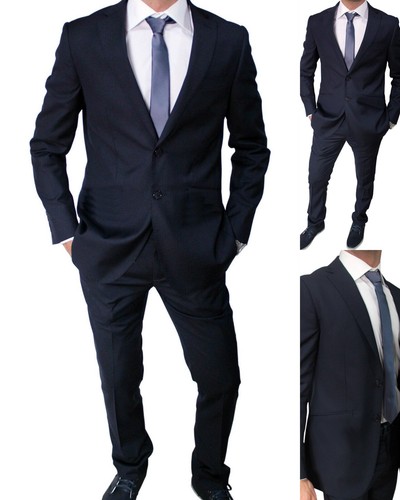 Mens Dress Full Ceremony Suit Classic Blue 46 48 50 52 54 56 | eBay