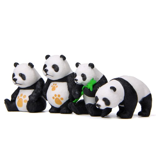 4pcs Miniature Statue Eye-catching Decorative Mini Cute Animal Ornaments Long - Picture 3 of 10