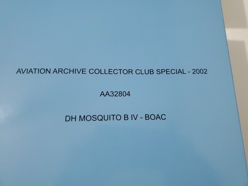 CORGI AA32804 DH MOSQUITO B IV BOAC AVIATION ARCHIVE CLUB SPECIAL 2002 - Picture 3 of 15