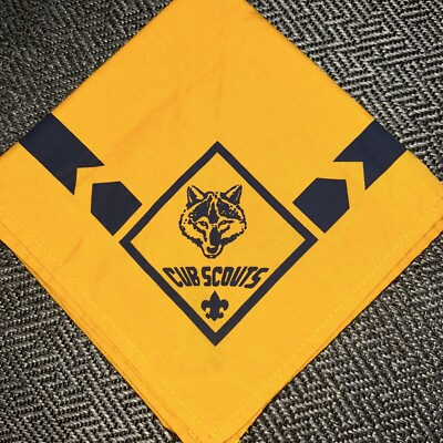 #ad Older Style Cub Boy Scouts of America Neckerchief Wolf Cub Scouts BSA W FDL $4.76