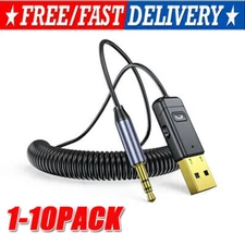 Wireless USB Bluetooth 5.0 Audio Transmitter Receiver Adapter For PC TV Car LOT