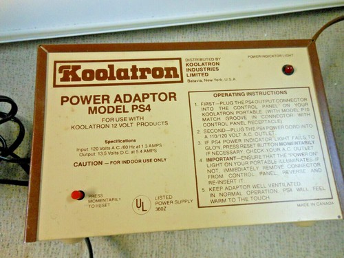 Adaptador de corriente de salida Koolatron 110V CA a 12V DC/5,4 A con disyuntor, Mod. PS4 - Imagen 7 de 11